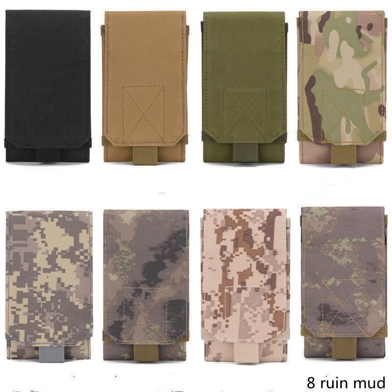 Molle Mobile Phone Bag Waist Bag Men's Sports Running Coin Purse Universal Multifunctional Vertical Belt Portable Wear Belt